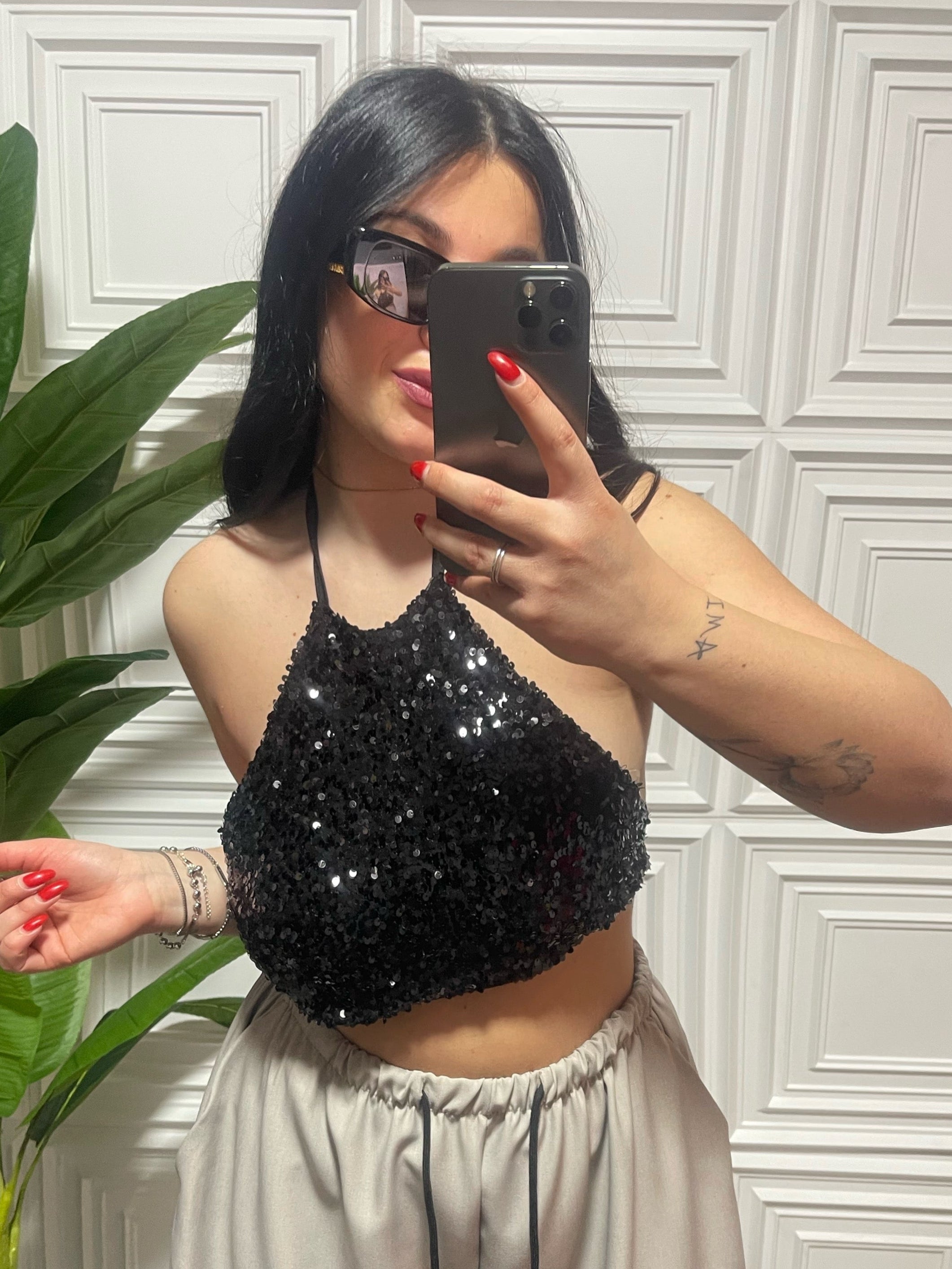 TOP PAILLETTES
