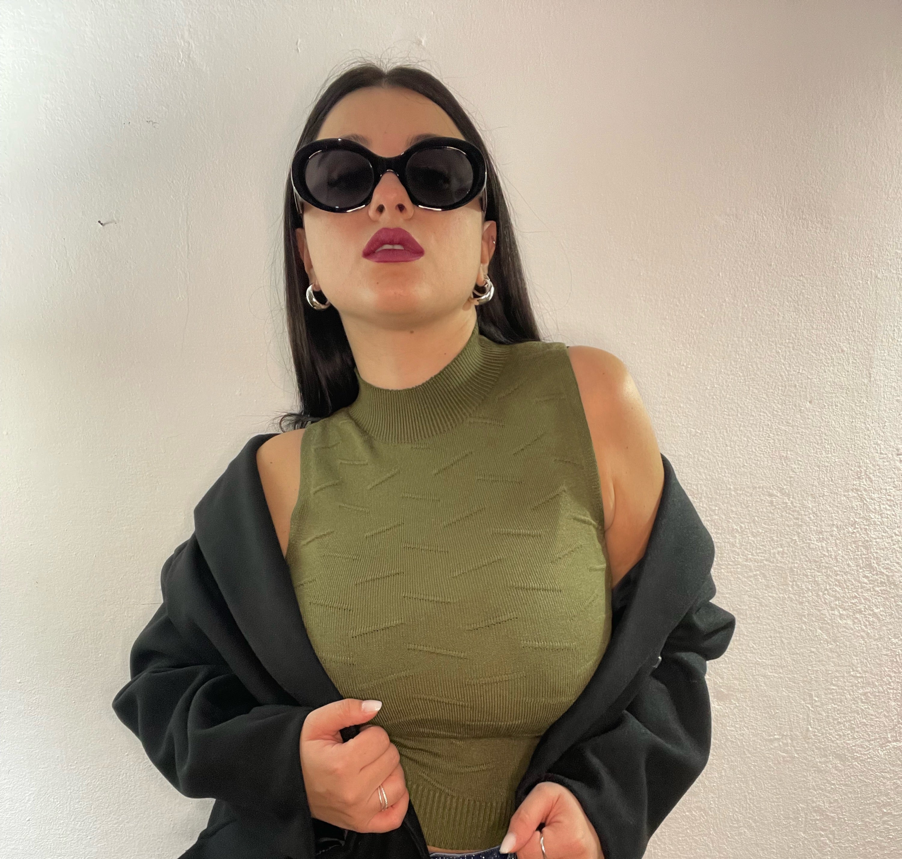 Canotta mezzo collo