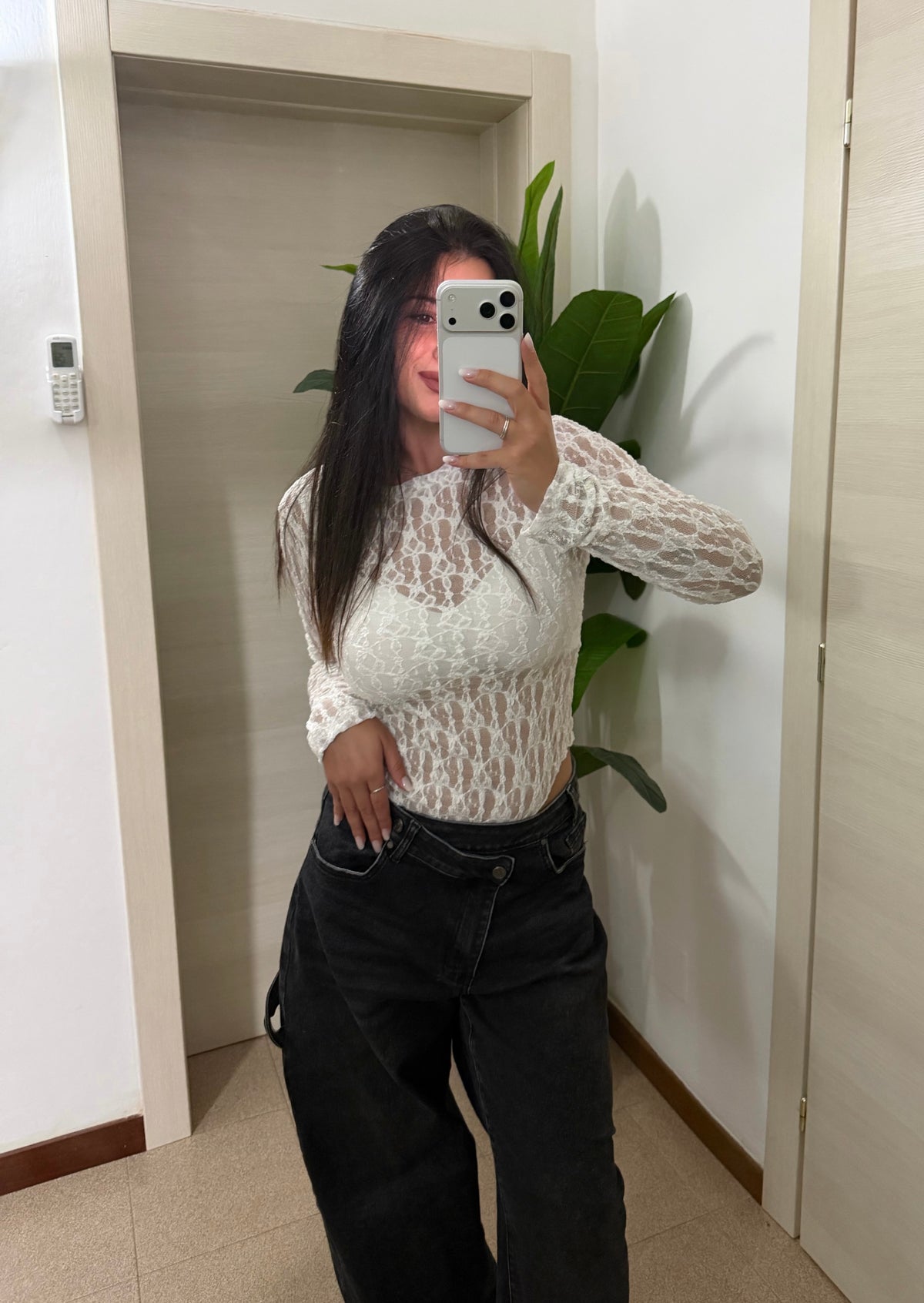 BODY VELATO MANICA LUNGA