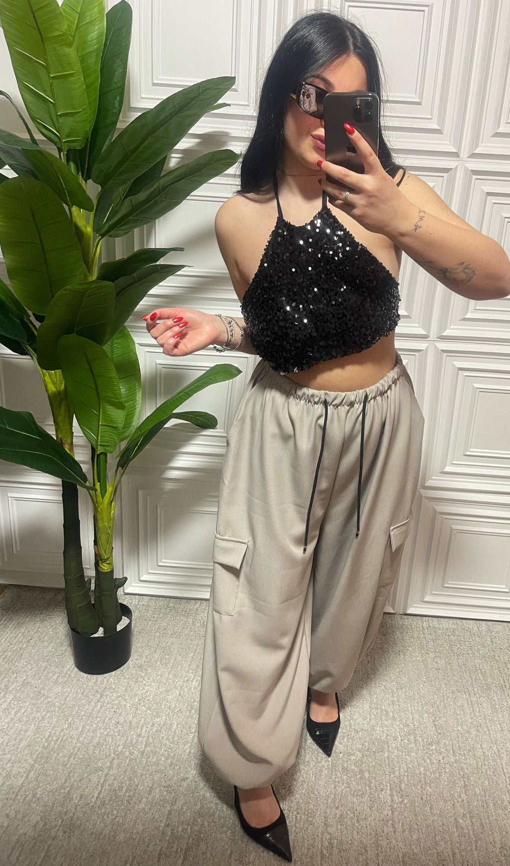 TOP PAILLETTES