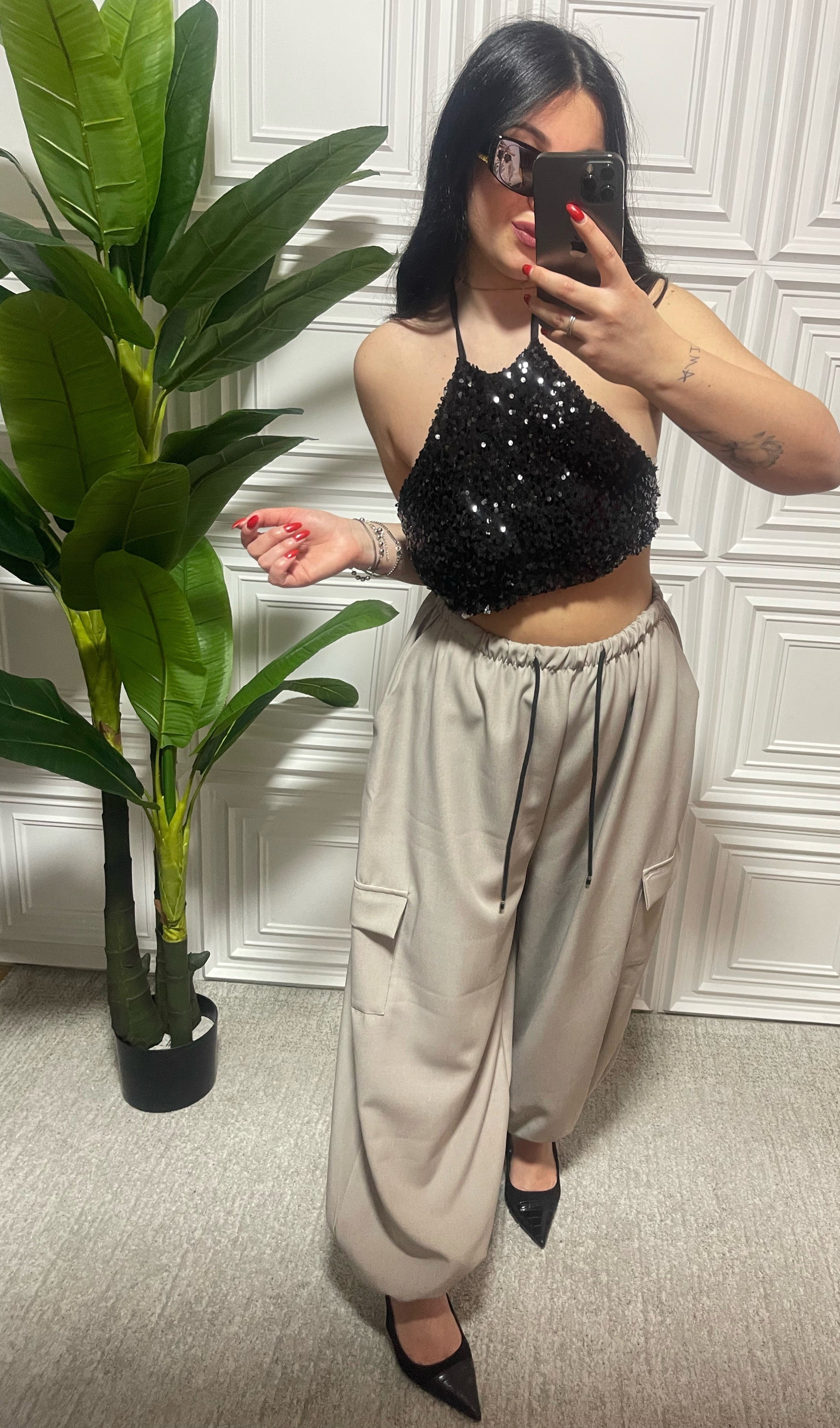 TOP PAILLETTES